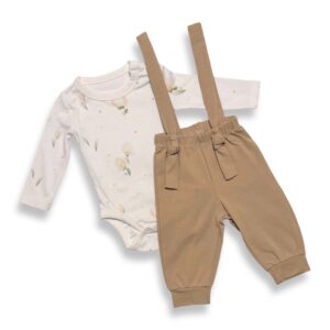 Komplekt püksid ja body, tulbid