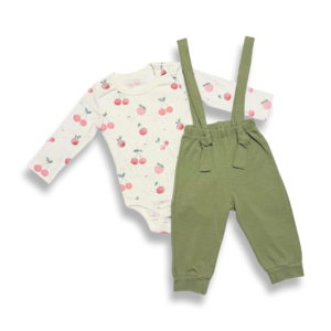 Komplekt püksid ja body, kirsid
