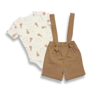 Komplekt lühikesed püksid ja body, pirnid